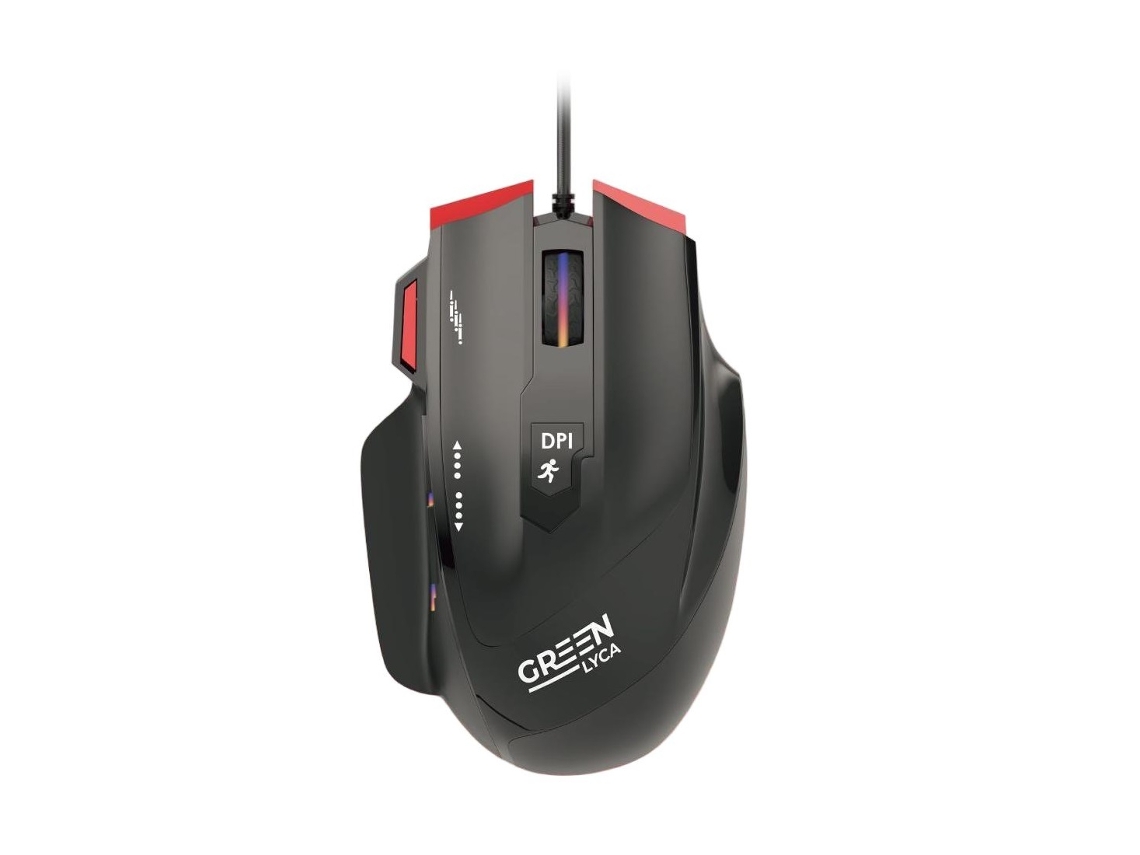 Rato Gamer Green Lyca Com Rgb, 7 Botões Programáveis E Dpi Ajustável – Ideal Para Jogos E Produtividade
