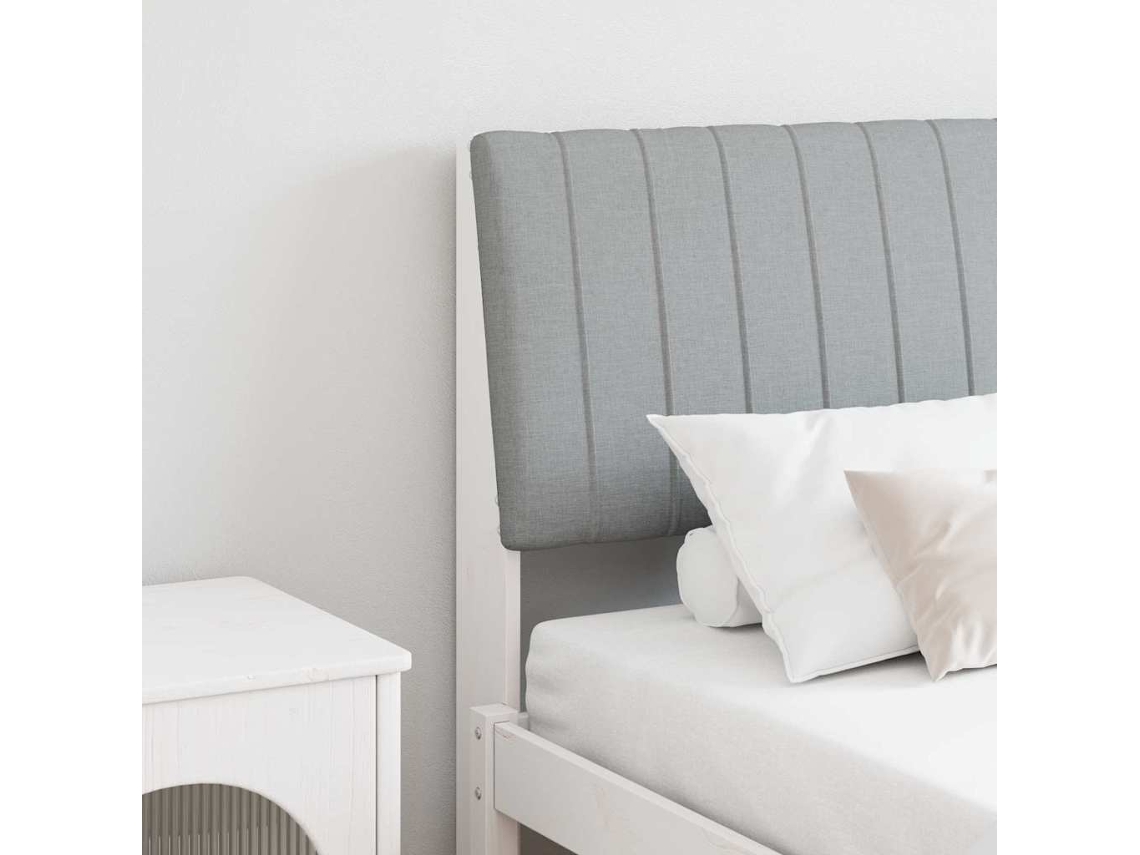 Vidaxl Cabeceira Estofada Cinzento-claro 150 Cm