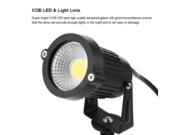 Luzes Solares Jardim Led 18 Chips Ip65 Branco