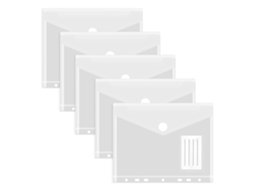 Pasta para Documentos A5, Pasta Transparente para Arquivamento de Documentos, Pastas Impermeáveis​​ para Coleção de Documentos BRILVIBERA
