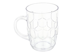 Copo De Cerveja De Acrílico Transparente 530ml - Durável, Reutilizável E Perfeito Para Bebidas Diversas