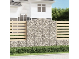 Vidaxl Cestos Gabião Arqueados 4pcs 200x30x200/220cm Ferro Galvanizado
