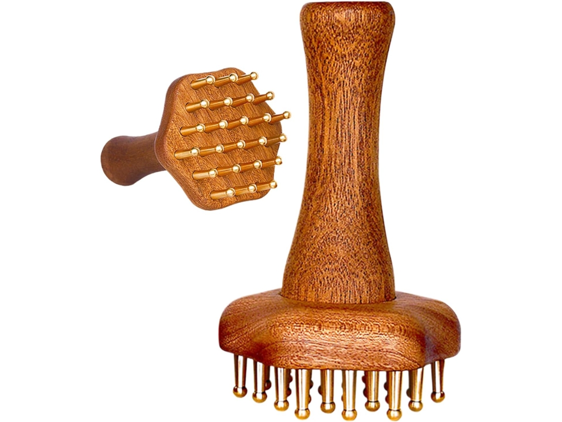 Escova De Massagem Meridians | Anticelulite Pente Esfoliante Ergonômico Profissional Para Rosto, Couro Cabeludo, Coxas
