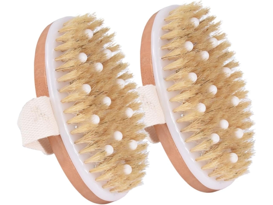 Lurelia Conjunto De 2 Escovas De Massagem Corporal Para Duche, Massagem Suave, Uso Diário Leve