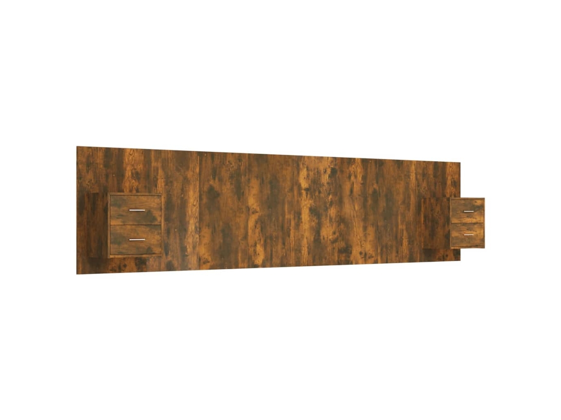 Bed Headboard With Cabinet, Bed Headboards With Cabinets Vidaxl Marrom Madeira Processada (n/a)