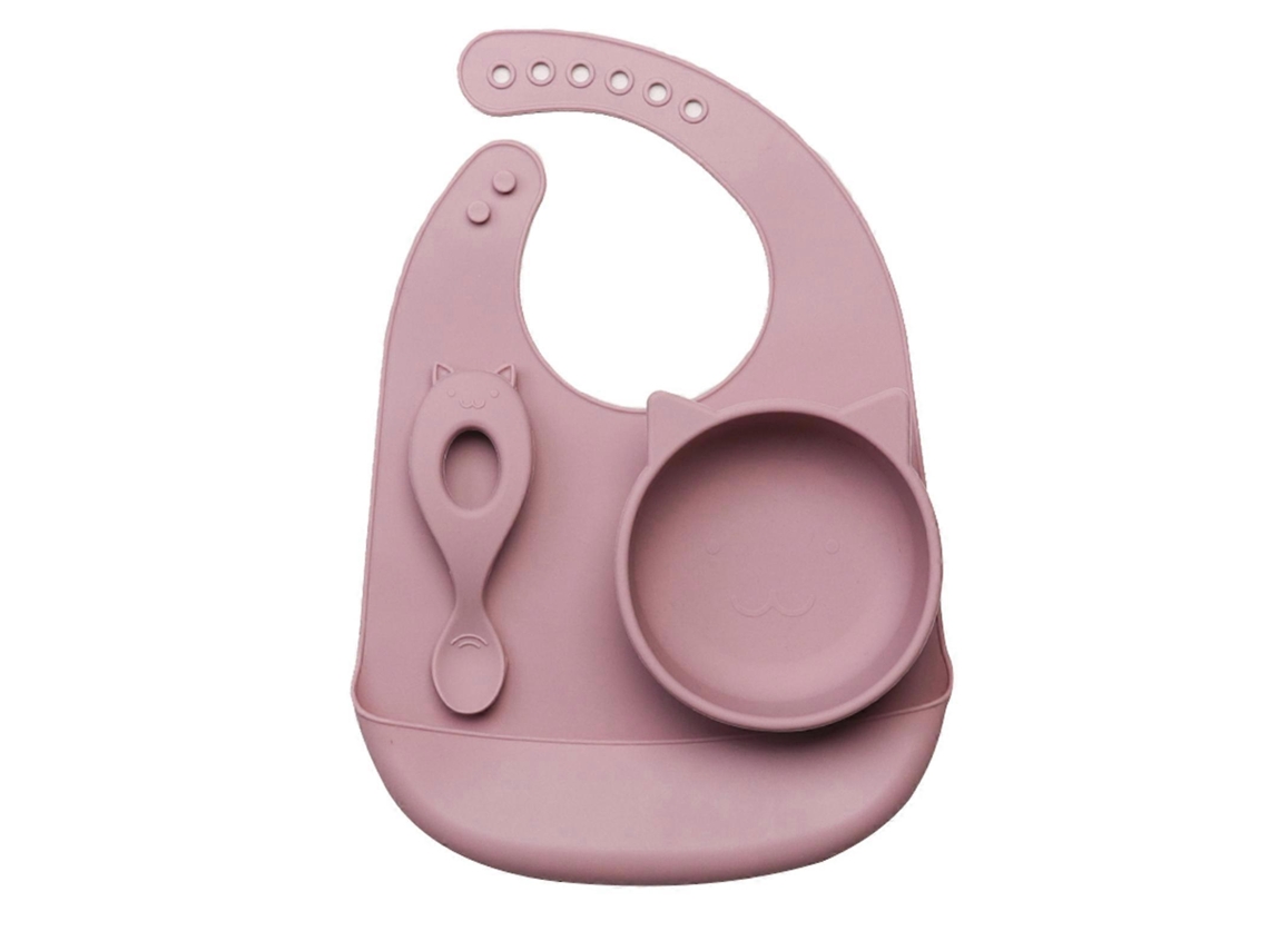 Silicone Babador Para Bebês, Tigela, Colher, À Va D'água, Ajustável, Alimentação Para Recém-nascidos, Meninos E Meninas, Suprimentos Para Meninas