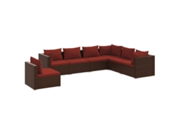 Garden Lounge Set, Garden Lounge Sets Vidaxl Marrom Rattan / Vime (n/a)