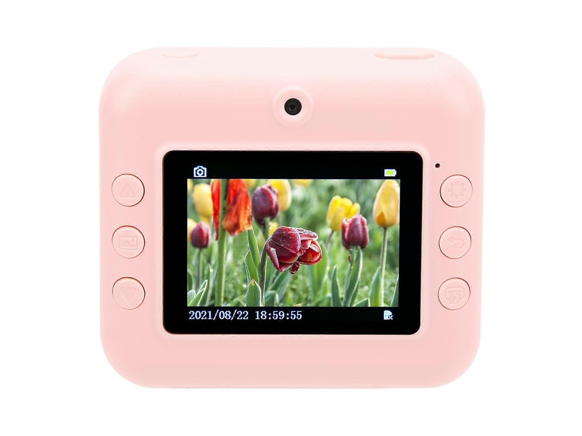Máquina Fotográfica Digital Infantil Com Impressão Térmica E Ecrã Ips De 2,4 Polegadas