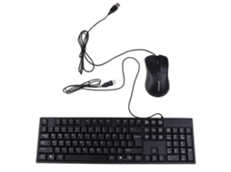 Combinação De Teclado E Mouse Para Jogos Com Fio, Fino, Plano E Silencioso, Teclado, Mouse, Teclado Ergonômico De Tamanho Normal Ly Ebike (preto)
