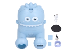 Mali ventilador Mini Relógio Portátil com Pulseira e Suporte de Telefone Azul 3.7v