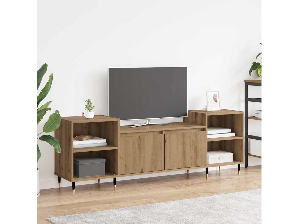 Vidaxl Gabinete para Tv Carvalho Artesanal 160 X 35 X 55 Cm