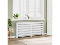 Vidaxl Cobertura De Radiador 175x20x82 Cm Derivados De Madeira Branco