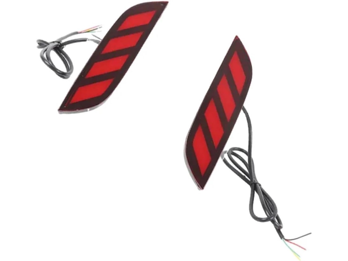 Conjunto De 2 Peças Lanternas Traseiras Laterais, Acessórios Para Carro, Luzes De Freio, Refletor Do Para Choque