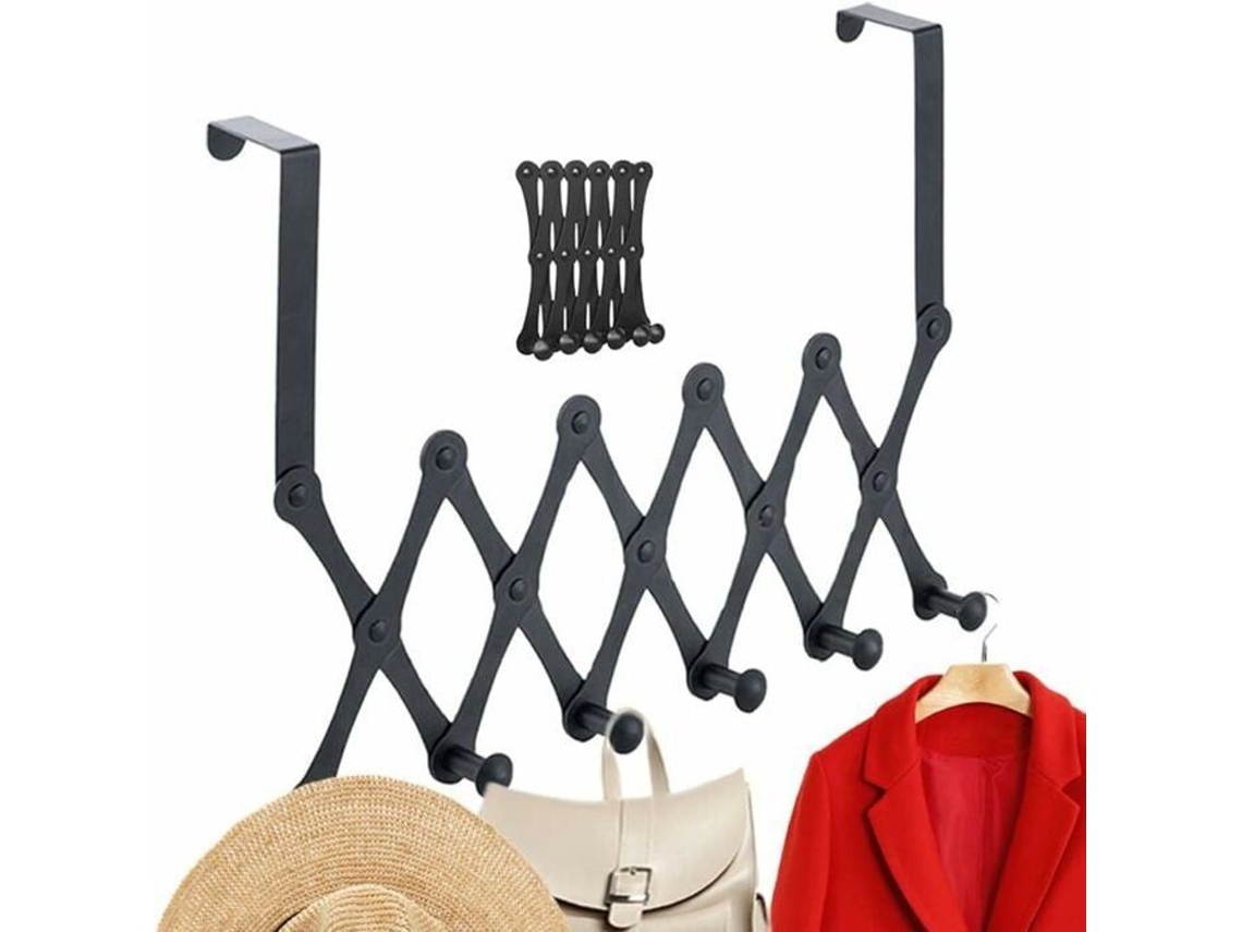 Lurelia Cabideiro De Porta, 6 Ganchos, Em Aço Inoxidável, Para Toalhas E Roupas, 65 Cm, Suporta Até 10 Kg, Entrada Organizada