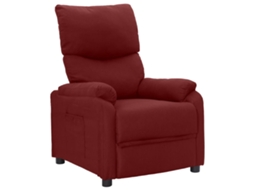 Recliner Chair, Recliner Chairs Vidaxl Vermelho Tecido