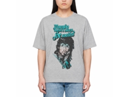 Rockinstone Rambo Movie Rain On Your Face Heather Gray Adult T-shirt Size:l
