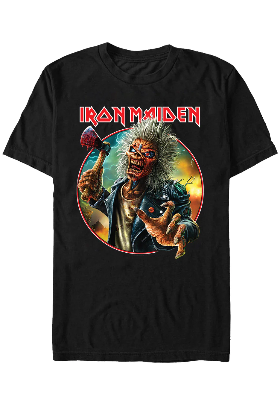 Sizes Iron Maiden - Eddie Axe - T-shirt Unisex Adults