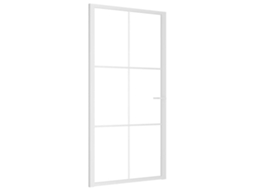 Porta de Interior 102,5x201,5 Cm Vidro Esg e Alumínio Branco MAISON EXCLUSIVE