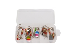 Isca de Pesca Spinner Rotativa Metal com Caixa