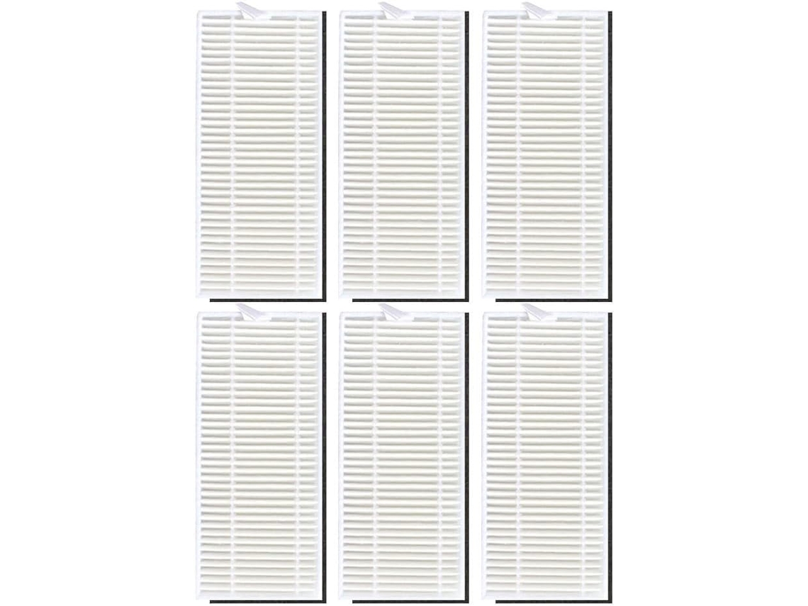 Conjunto De 6 Filtros Substituição Laváveis Para O Aspirador Pó Abir