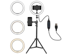 Ring Light Led LETOUCH De 10'' Lâmpada Anelar Regulável