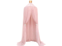 2026 mosquitera Canopy Redonda Niño Con Encaje Rosa para Cama Anti mosquitos Ideal Viajes