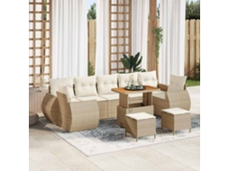 Vidaxl Conjunto De Sofá De Jardim 10 Unid. 7-número De Lugares