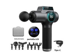 Pistola de Massagem com 99 Níveis para Relaxamento Muscular Profundo, Massagem Corporal e no Pescoço. MDUG (preto, 99 Níveis)
