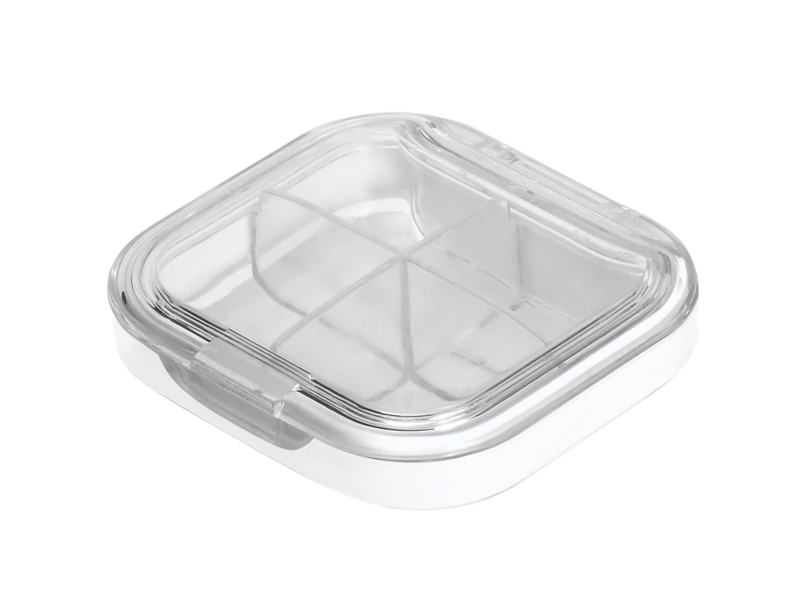 Mini Estojo De Comprimidos Portátil Para Viagens, Organizador Refeições, Caixa Medicamentos Hermética Grau Alimentício, Pequeno, T Aquaforge