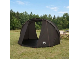 Vidaxl Tenda De Pesca Para 5 Pessoas Impermeável Castanho