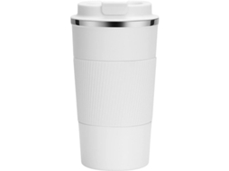 Nova Line caneca Térmica Inox Isolada a Vácuo para Bebidas Quentes/frias Reutilizável Branca 380ml