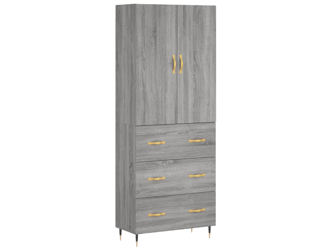 Highboard, Highboards Vidaxl Cinzeto Madeira Processada (n/a)