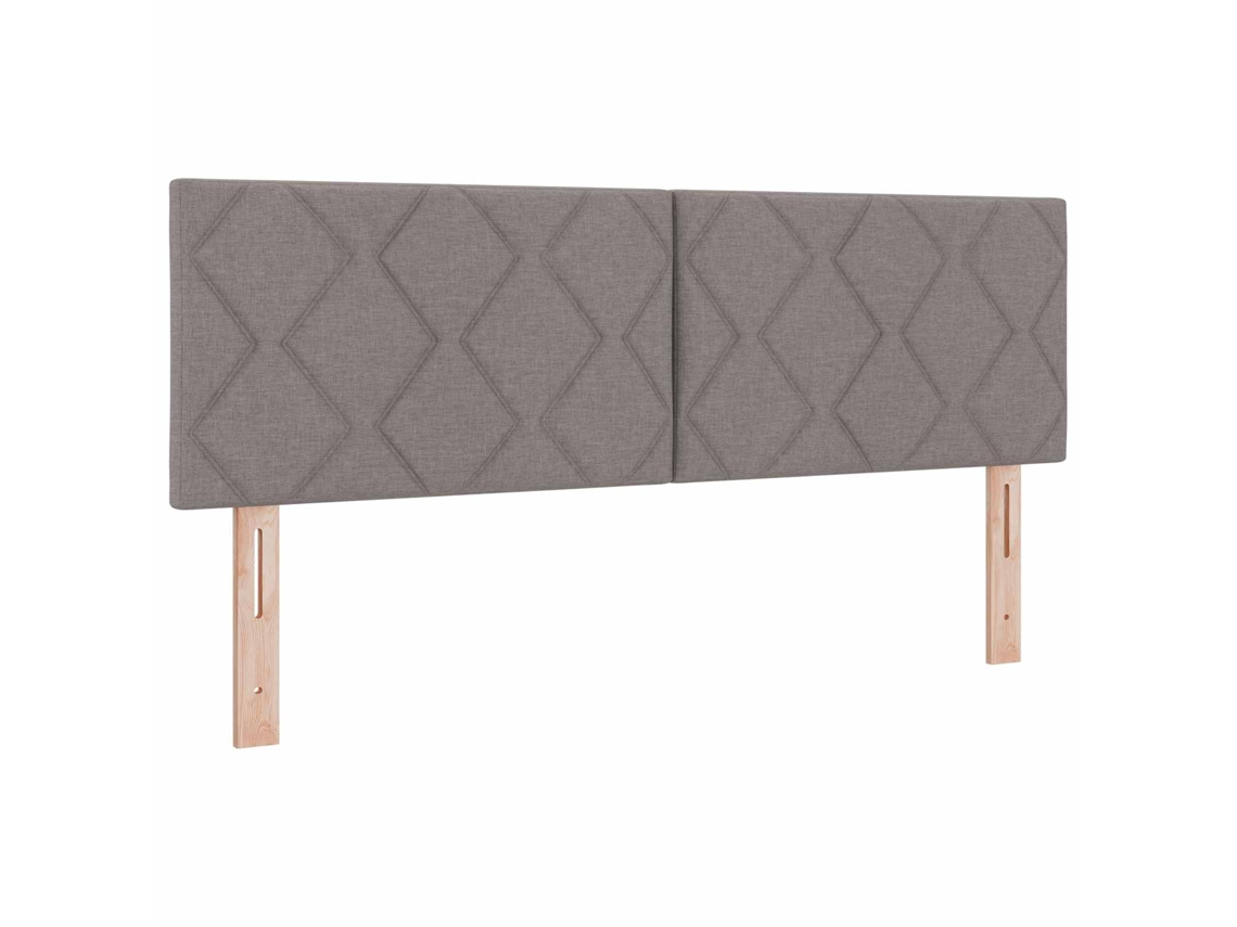 Cabeceira | Painel De Cama Cinzento-acastanhado 160 Cm Tecido