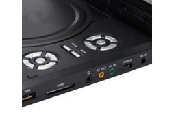 Aetheria reprodutor Dvd Portátil Hd com Tela 270° Giratória Controle Remoto Usb Lmd 750 Plug Au