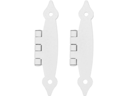 Dobradiças De Ferro Branco Estilo Antigo Ultechnovo 2 Unidades Para Armários E Caixas Madeira Com Desempenho Confiável