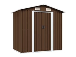 Abrigo VIDAXL Brown Aço (204x132x186 cm)
