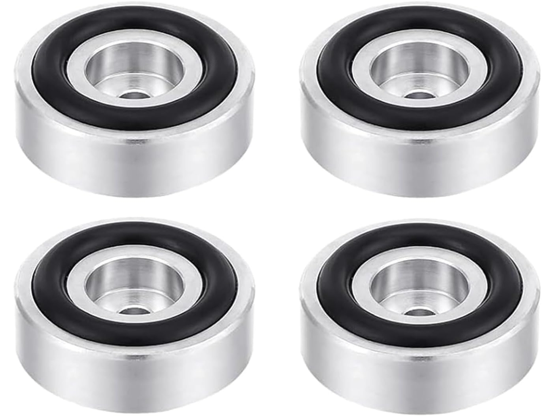 Conjunto De 4 Pés Antiderrapantes Aço Inoxidável Com Absorção Impacto