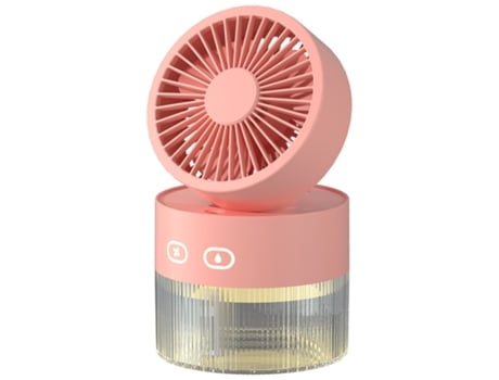 Ventilador De Mesa Ventilador De Névoa Com Umidificador, Silencioso De 3 Velocidades Eifson (rosa)
