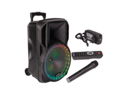Coluna Amplificada 12'' Usb/Fm/Bt/Sd/Bat Vhf Preta Party