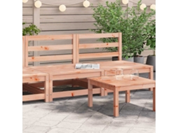 Vidaxl Sofás Sem Braços P/ Jardim 2 Pcs 70x70x67 Cm Douglas Maciça