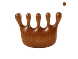 (a) Escova De Massagem De Madeira, Ferramenta De Raspagem E Massagem Corporal Em Sândalo Natural, Com Design De Dentes Largos