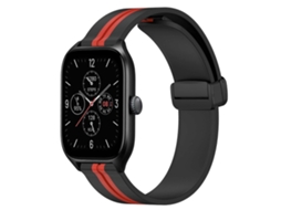 Pulseira De Silicone Dobrável Com Fecho Magnético De 20 Mm Para Amazfit Gts 4