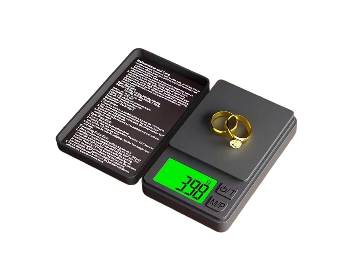 Balança De Bolso Pequena Com Capacidades 300g 0, 01g, 500g 0, 1g E 1000g 0, 01g Requer 2 Pilhas Aaa Não Incluídas 500g 0