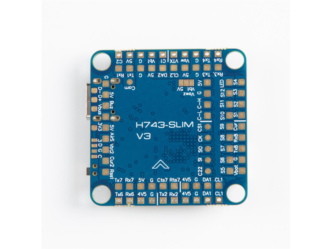 Controlador de Voo Fc30.5x30.5mm H743 Slim V3 2 8s Icm42688p com Saída Bec de 5v para Drones de Corrida Fpv Rc MDUG