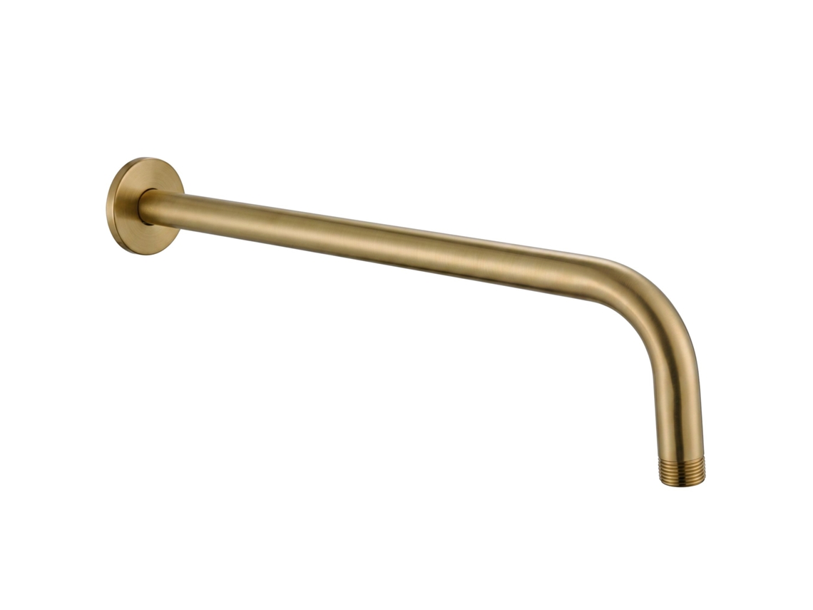 Braço De Chuveiro Redondo Rea Js-9021 40cm Ouro Escovado