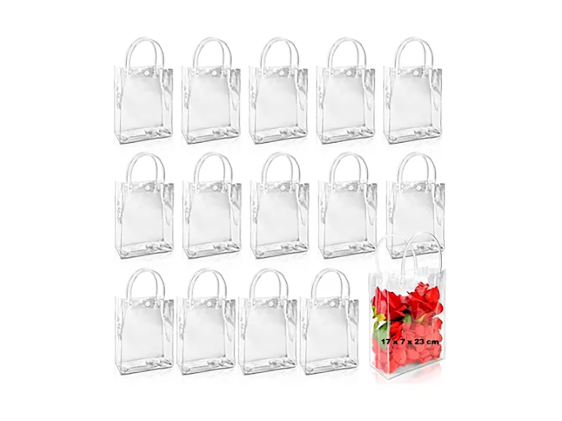 Sacos Transparentes Pvc Reutilizáveis 40pcs para Festas