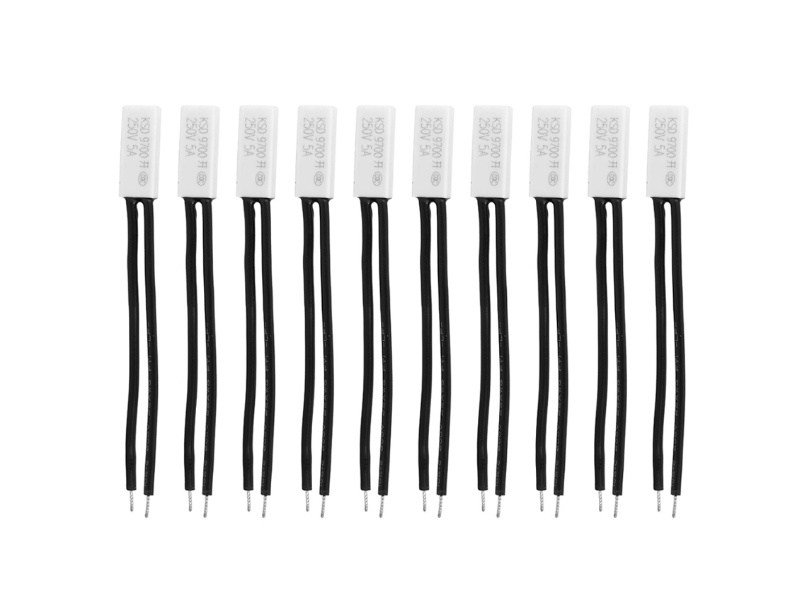 10pcs Interruptor De Controle De Temperatura Ksd9700 Aberto Normalmente Protetor Térmico 80℃