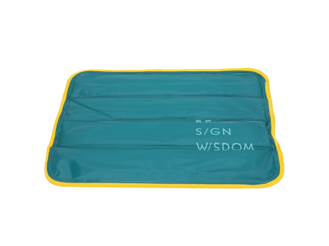 Almohadilla de Hielo Pvc para Coche Cool Liquid Pillow Bloque de Hielo para Caluroso Verano 7880 Fondo Verde Oscuro