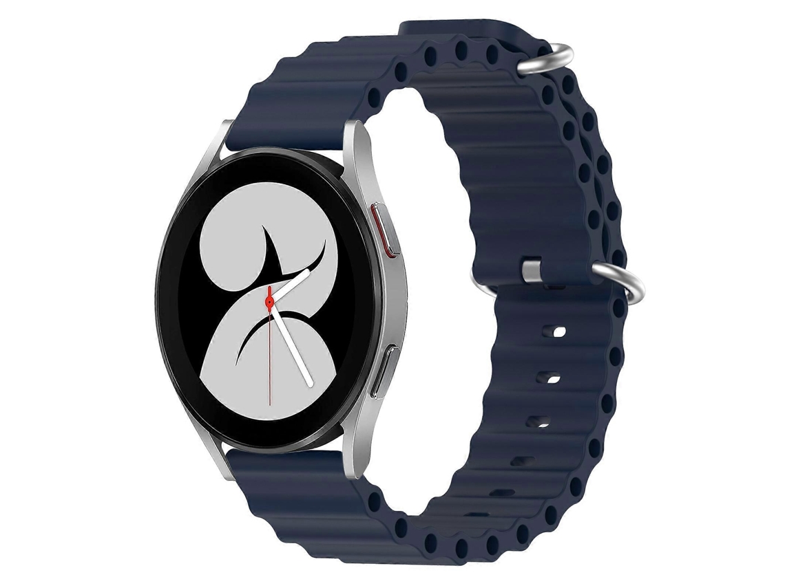 Pulseira De Silicone De Cor Sólida Estilo Oceano Para Samsung Galaxy Watch 4 (40 Mm X 20 Mm).
