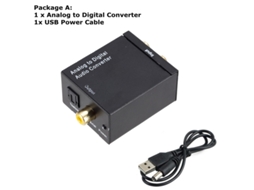Conversor Analógico Digital Mais Recente, Adaptador De Áudio Óptico, Coaxial, Rca, Toslink E Spdif Para Apple Tv, Xbox 360 E Aquaforge (adc)